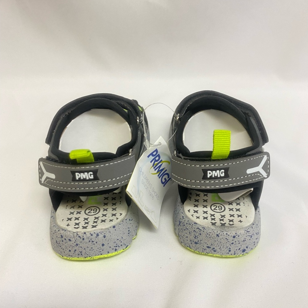 Primigi Children’s Sandals Shoes Adjustable Gray White Green Water Resistant - Picture 3 of 8